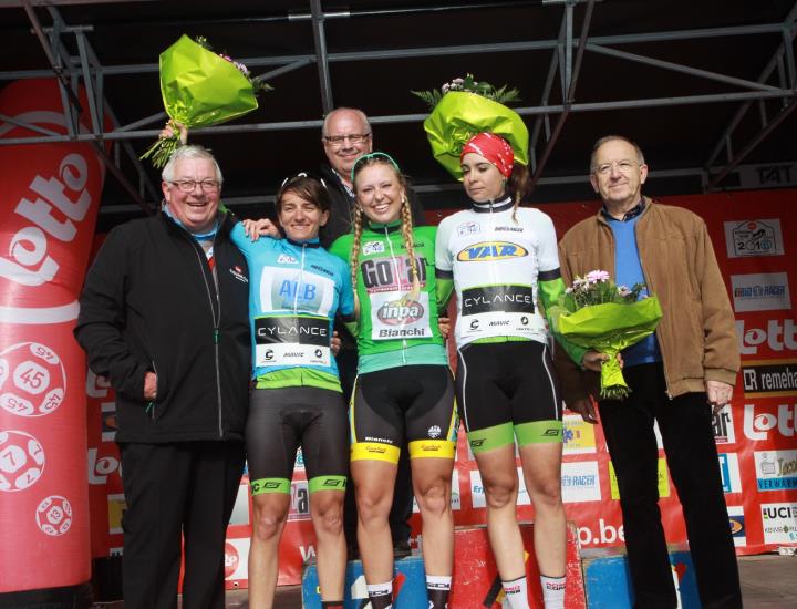Team Inpa Bianchi  rientro dal Belgio con la maglia verde degli sprint intermedi
